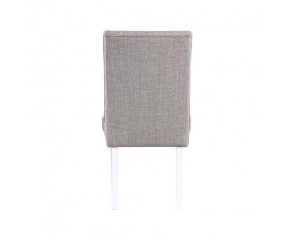 ACME - Hollyn Side Chair (Set of 2) in Gray Linen/White (DN02161)