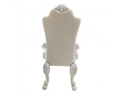 ACME - Dresden Arm Chair (Set of 2) in Synthetic/Bone White (DN02243)