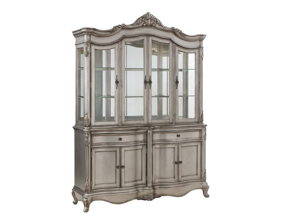 ACME - Ariadne Hutch & Buffet in Antique Platinum