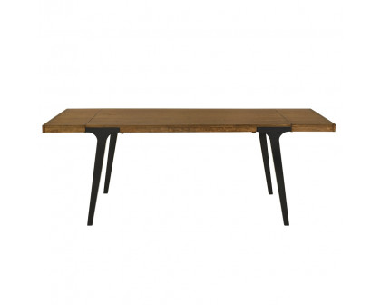 ACME - Hillary Dining Table with 2 Leaves in Walnut/Black