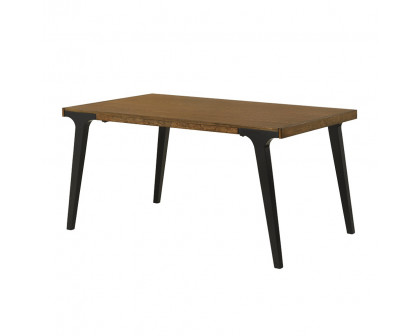 ACME - Hillary Dining Table with 2 Leaves in Walnut/Black