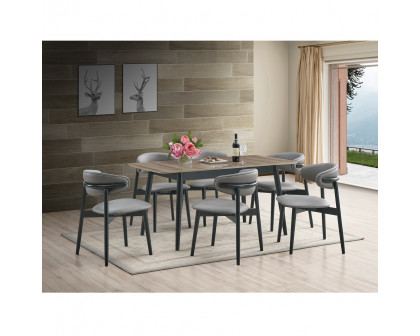 ACME - Lanae Dining Table in Natural/Black