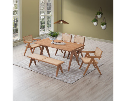 ACME - Velentina Dining Table in Natural