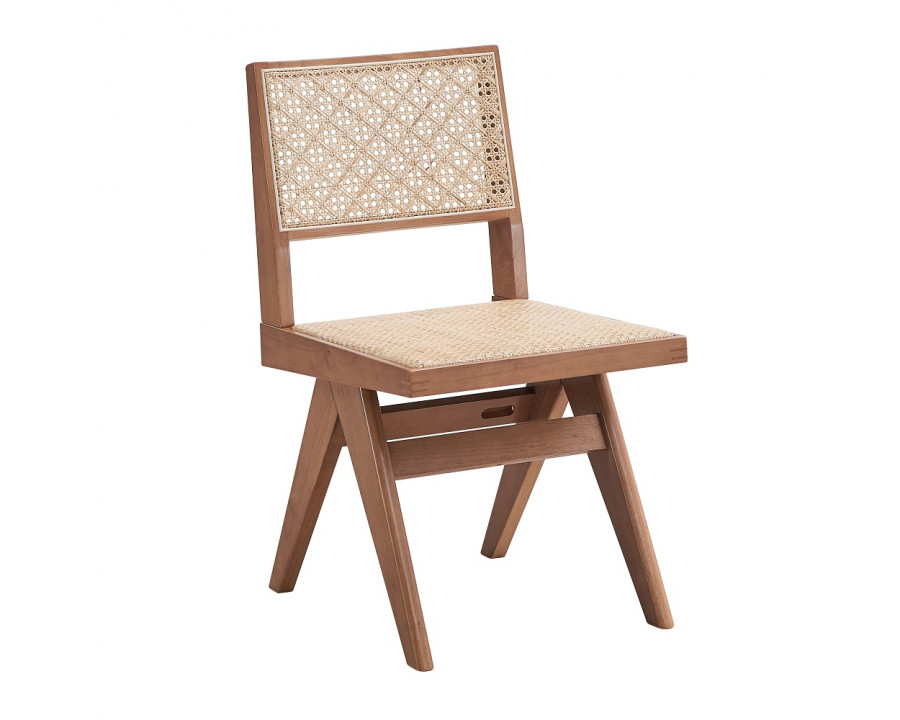 ACME - Velentina Side Chair (Set of 2) in Rattan/Natural