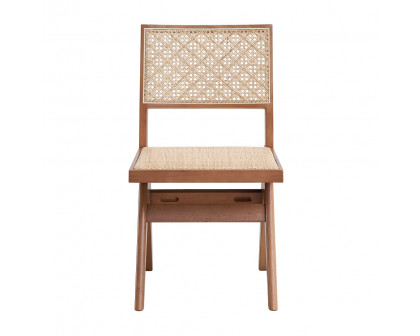 ACME - Velentina Side Chair (Set of 2) in Rattan/Natural