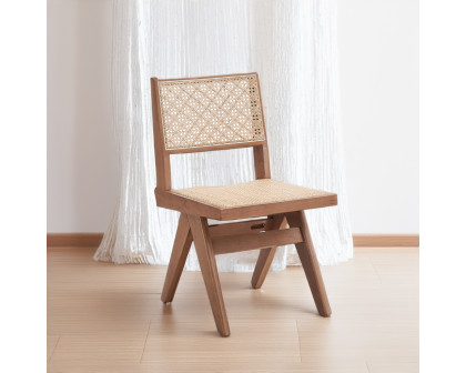 ACME - Velentina Side Chair (Set of 2) in Rattan/Natural