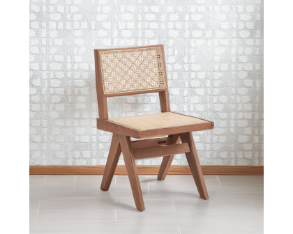 ACME - Velentina Side Chair (Set of 2) in Rattan/Natural