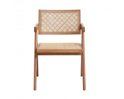 ACME - Velentina Arm Chair (Set of 2) in Rattan/Natural