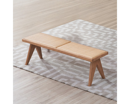 ACME - Velentina Bench in Rattan/Natural