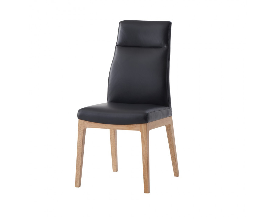 ACME - Raquan Side Chair (Set of 2) in Black/Walnut