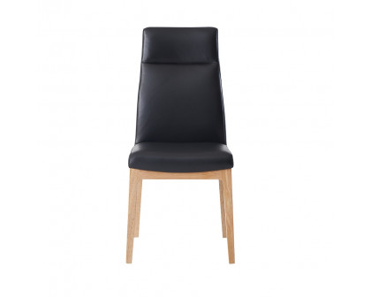 ACME - Raquan Side Chair (Set of 2) in Black/Walnut