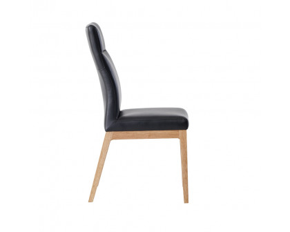 ACME - Raquan Side Chair (Set of 2) in Black/Walnut