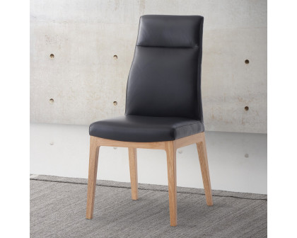 ACME - Raquan Side Chair (Set of 2) in Black/Walnut