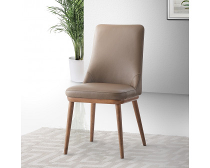 ACME - Rashean Side Chair (Set of 2) in Brown/Walnut