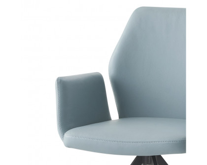 ACME Segismunda Side Chair with Swivel - Light Blue/Black