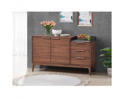 ACME - Bevis Server in Green Walnut