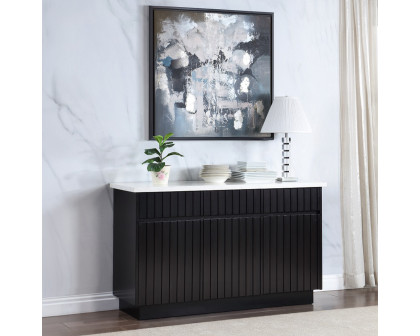 ACME - Jaramillo Server in Engineering Marble Top/Black