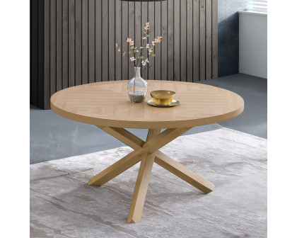 ACME - Kasem Round Dining Table in Oak