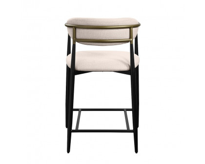 ACME Jaramillo Counter Height Chair - Beige/Black