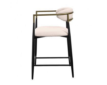 ACME Jaramillo Counter Height Chair - Beige/Black