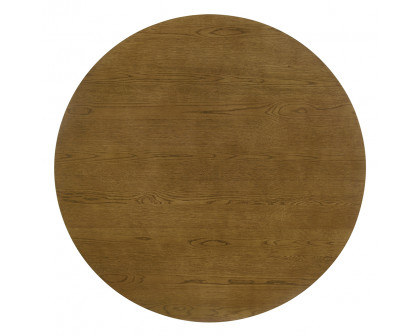 ACME - Hezrai Round Dining Table in Walnut