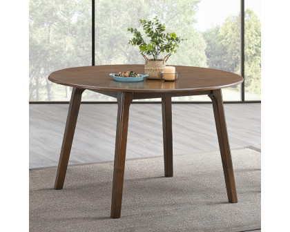 ACME - Keiki Round Dining Table in Walnut