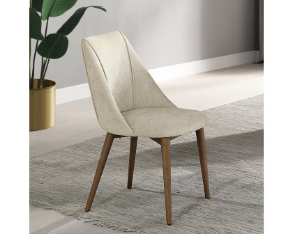 ACME - Willene Side Chair (Set of 2) in Beige Walnut