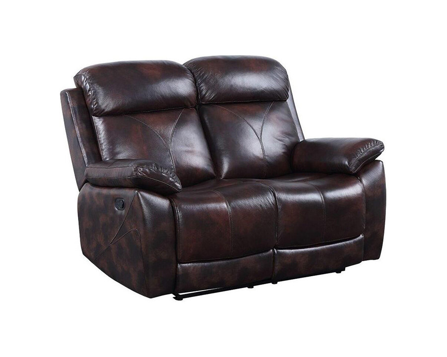 ACME - Perfiel Motion Loveseat in Dark Brown