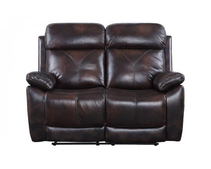 ACME - Perfiel Motion Loveseat in Dark Brown