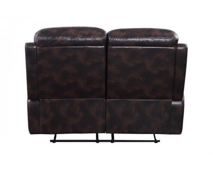 ACME - Perfiel Motion Loveseat in Dark Brown