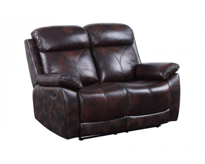 ACME - Perfiel Motion Loveseat in Dark Brown