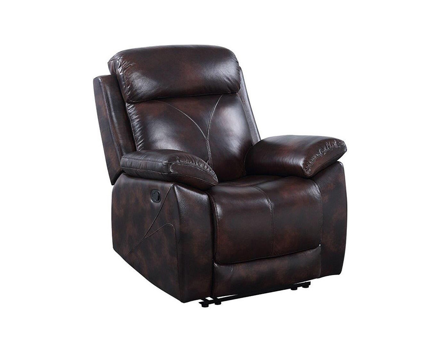 ACME - Perfiel Motion Recliner in Dark Brown