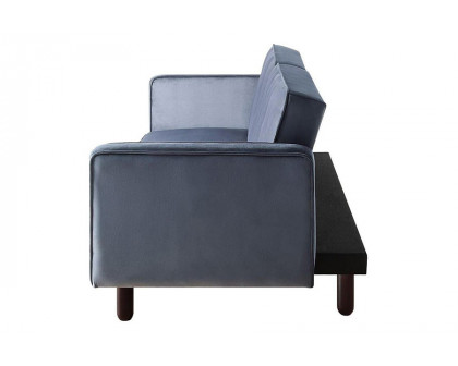 ACME Qinven Adjustable Sofa - Dark Gray Velvet