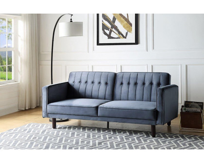 ACME Qinven Adjustable Sofa - Dark Gray Velvet