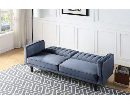 ACME Qinven Adjustable Sofa - Dark Gray Velvet