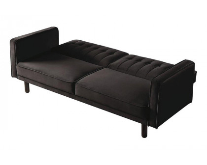 ACME Qinven Adjustable Sofa - Dark Brown Velvet