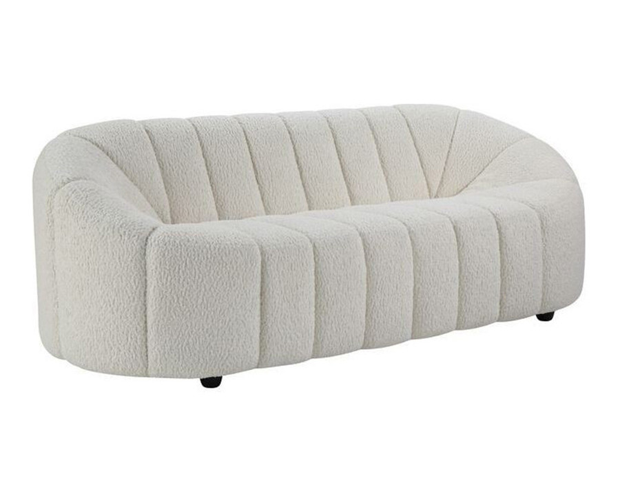 ACME - Osmash Sofa in White Teddy Sherpa