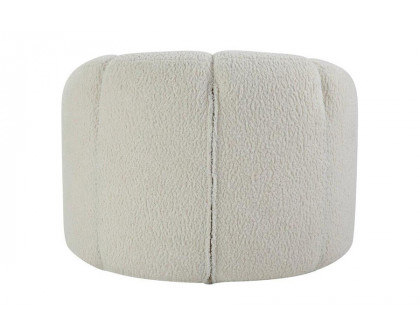 ACME - Osmash Chair with Swivel in White Teddy Sherpa