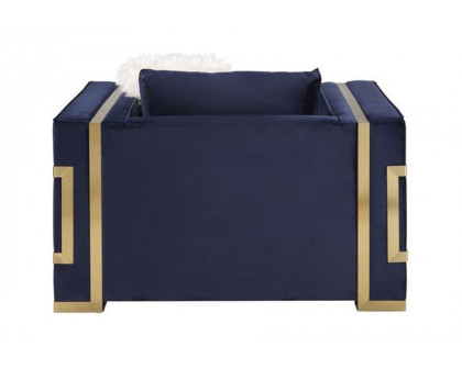 ACME™ Virrux Chair with 2 Pillows - Blue/Gold