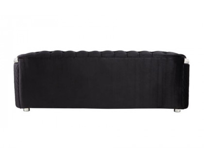 ACME - Pyroden Sofa in Black/Chrome