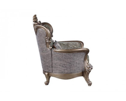 ACME - Elozzol Chair with Pillow in Antique Bronze