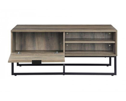 ACME - Homare Coffee Table in Rustic Oak/Black