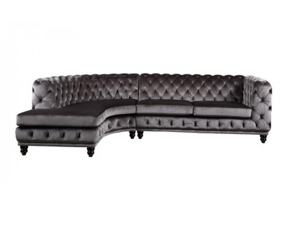 ACME - Atesis Sectional Sofa in Dark Gray