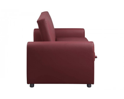 ACME - Caia Adjustable Sofa with Sleeper in Red