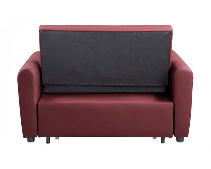 ACME - Caia Adjustable Sofa with Sleeper in Red