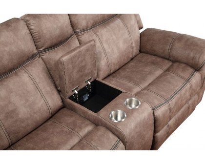 ACME Dollum Sectional Sofa - 2-Tone Chocolate Velvet