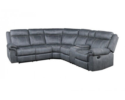 ACME Dollum Sectional Sofa - 2-Tone Gray Velvet