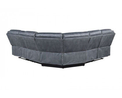 ACME Dollum Sectional Sofa - 2-Tone Gray Velvet