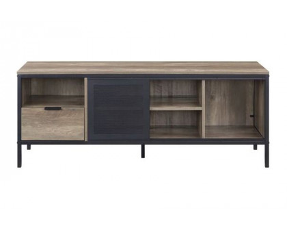 ACME - Nantan TV Stand in Rustic Oak/Black (LV00404)