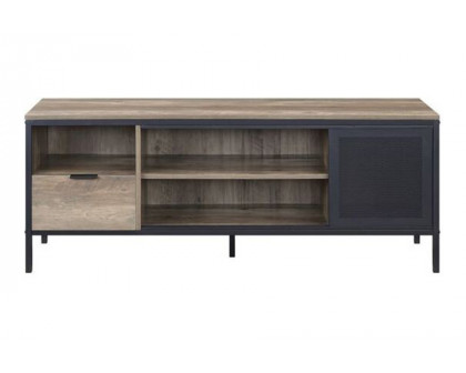 ACME - Nantan TV Stand in Rustic Oak/Black (LV00404)